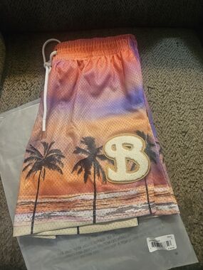 BucketSquad Purple Sunset Beach Shorts
